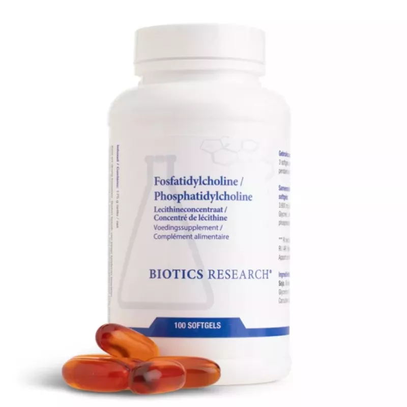 Phosphatidylcholine Energetica Natura - Équilibre nerveux & fonctions cognitives - 100 softgels