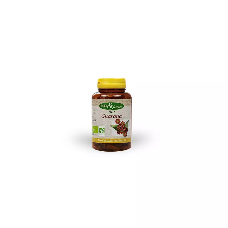 Nat & form Guarana bio 200 gélules