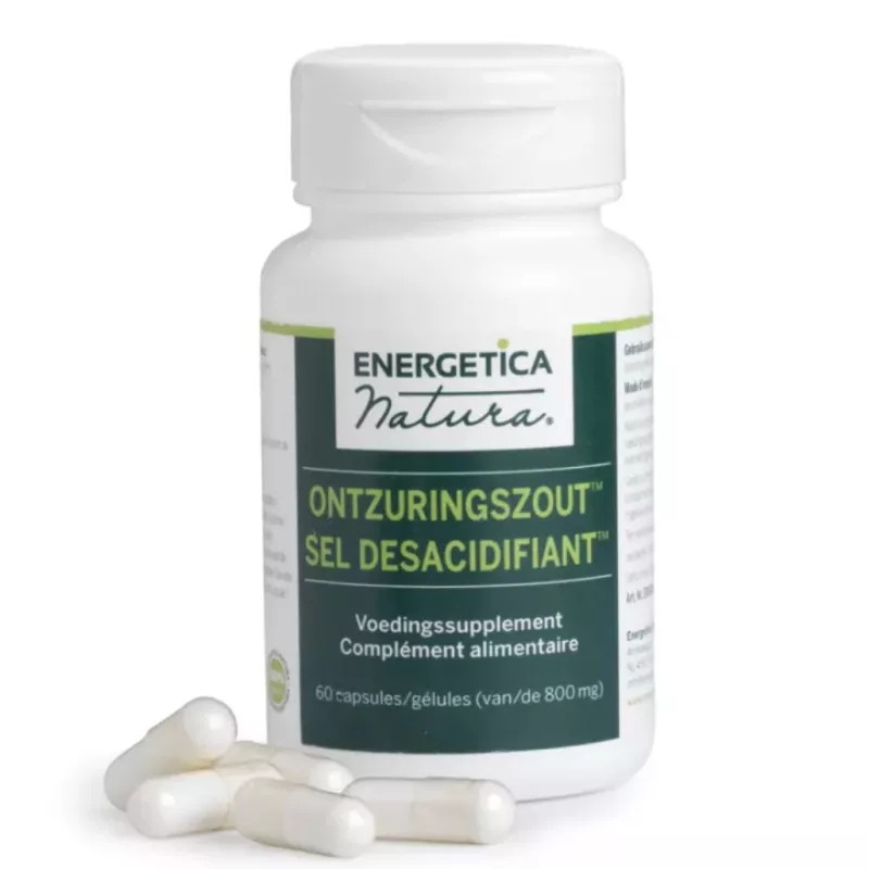 Sel de désacification Energetica Natura - Équilibre acido-basique - 60 gélules