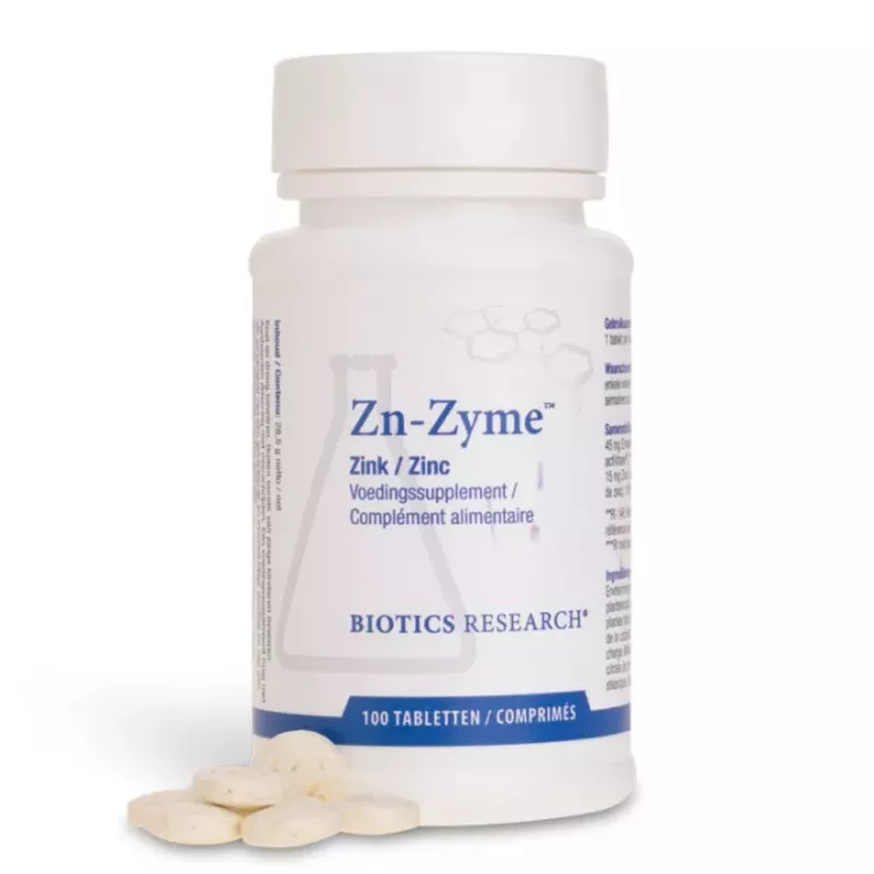Zn-Zyme Zinc Energetica Natura - Équilibre cellulaire - 100 comprimés
