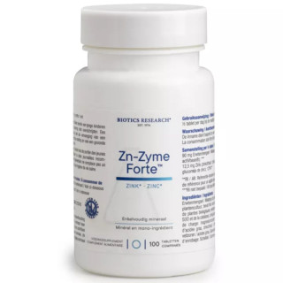 Zn-Zyme Forte Zinc Energetica Natura - Immunité & équilibre nutritionnel - 100 comprimés