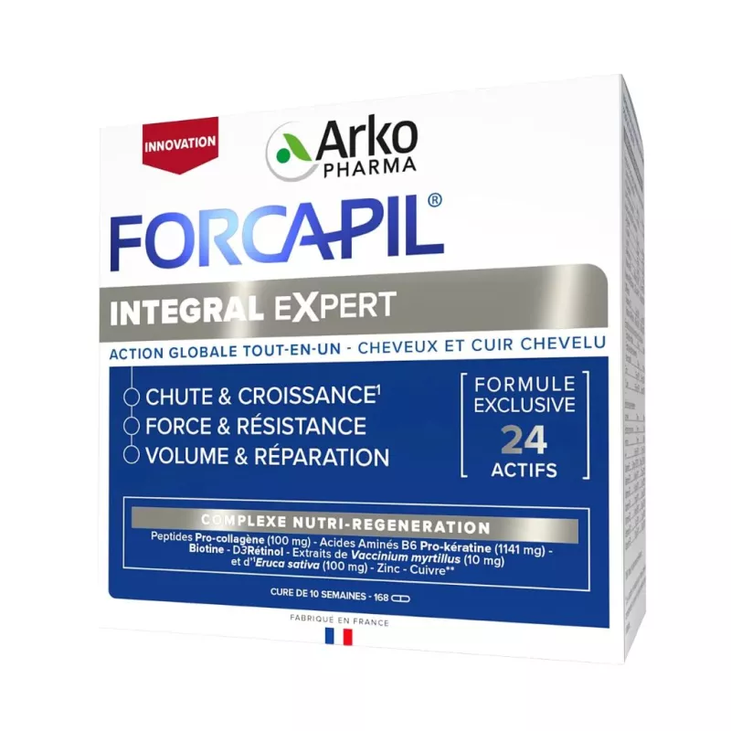 Forcapil Integral Expert Arkopharma - Beauté cheveux & ongles - 168 gélules