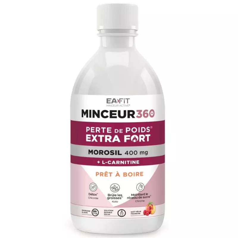 Boisson Minceur 360 brûleur morosil 400mg Eafit Granions - Gestion de la silhouette - 500ml