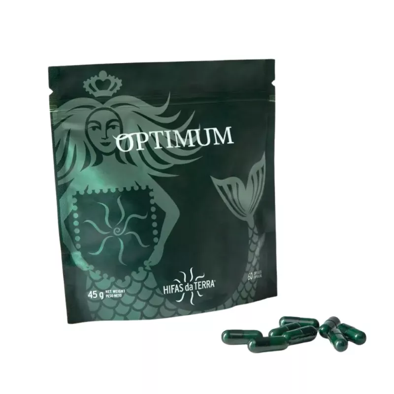 Optimum Nutricosmétique Hifas da Terra - Beauté peau & cheveux, stress & vitalité - Recharge 60 gélules