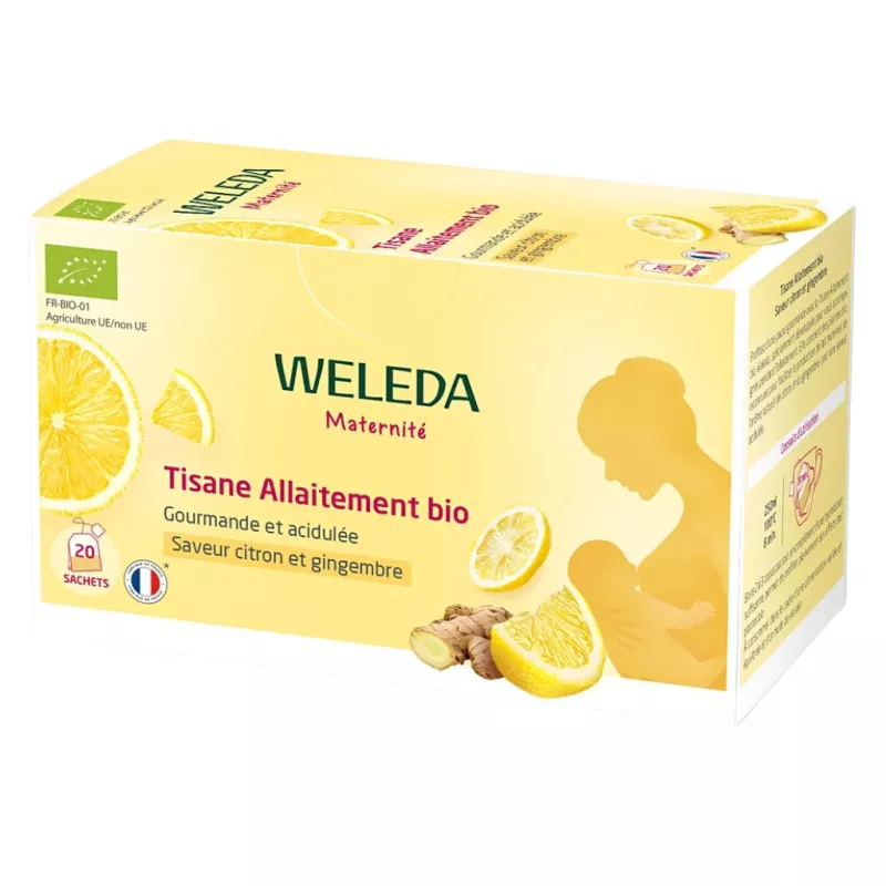 Tisane allaitement Bio Citron Gingembre Weleda - 20 sachets