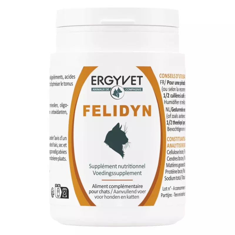 Felidyn chat Ergyvet Nutergia - Vitalité & soutien nutritionnel - Pot 55g