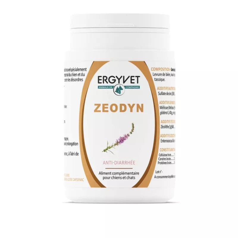 Zeodyn chien & chat Ergyvet Nutergia - Équilibre digestif - Pot 70g