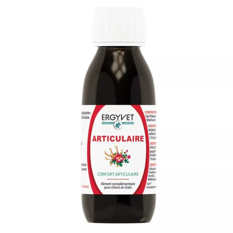 Articulaire chien & chat Ergyvet Nutergia - Confort articulaire - Flacon 100ml