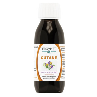 Cutané chien & chat Ergyvet Nutergia - Qualité de la peau et du pelage - Flacon 100ml