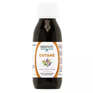 Cutané chien & chat Ergyvet Nutergia - Qualité de la peau et du pelage - Flacon 100ml