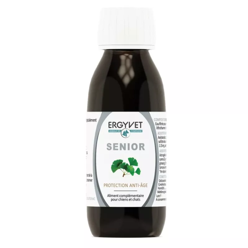 Senior chien & chat Ergyvet Nutergia - Vitalité & vieillissement - Flacon 100ml