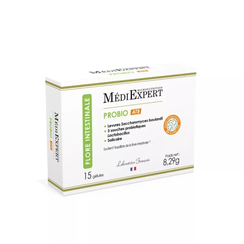 Probio ATB MédiExpert - Équilibre de la flore intestinale - 15 gélules