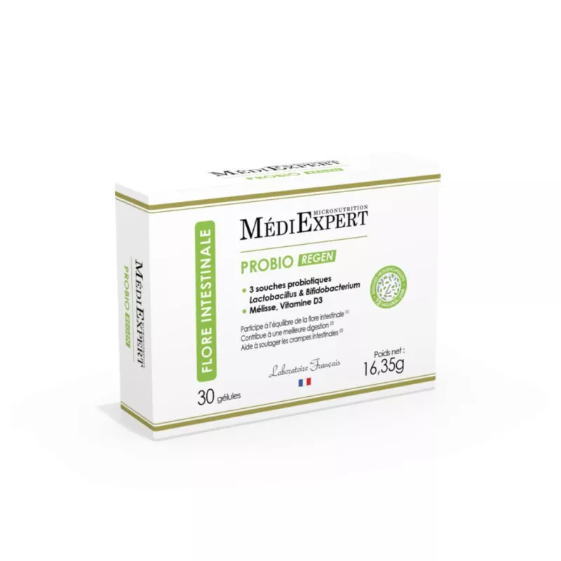 Probio Regen MédiExpert - Confort digestif & équilibre intestinal - 30 gélules