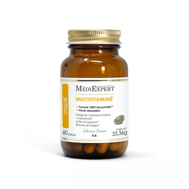 Multivitaminé MédiExpert - Vitalité au quotidien - 60 gélules