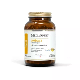Oméga 3 MédiExpert - Équilibre cardio-cérébral - 90 capsules
