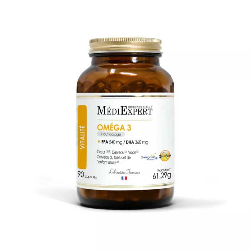 Oméga 3 MédiExpert - Équilibre cardio-cérébral - 90 capsules