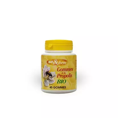 Nat et Form Gommes à la propolis 45Gommes