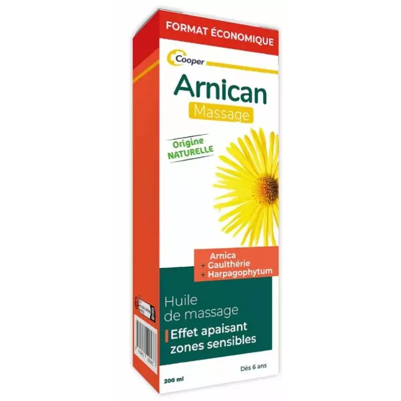 Huile Arnican Massage Cooper 200ml - Soulagement & Réparation Cutanée