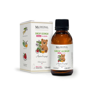 Sirop gorge enfant MédiExpert - Confort de la gorge - 125ml
