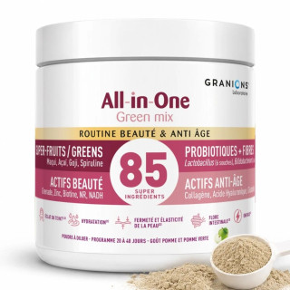 Routine beauté & anti-âge All-in-One Green Mix Granions - 166g goût pomme verte