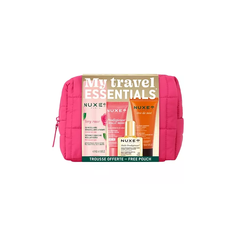 Trousse Vos indispensables voyage 2024 Nuxe - 4 soins iconiques