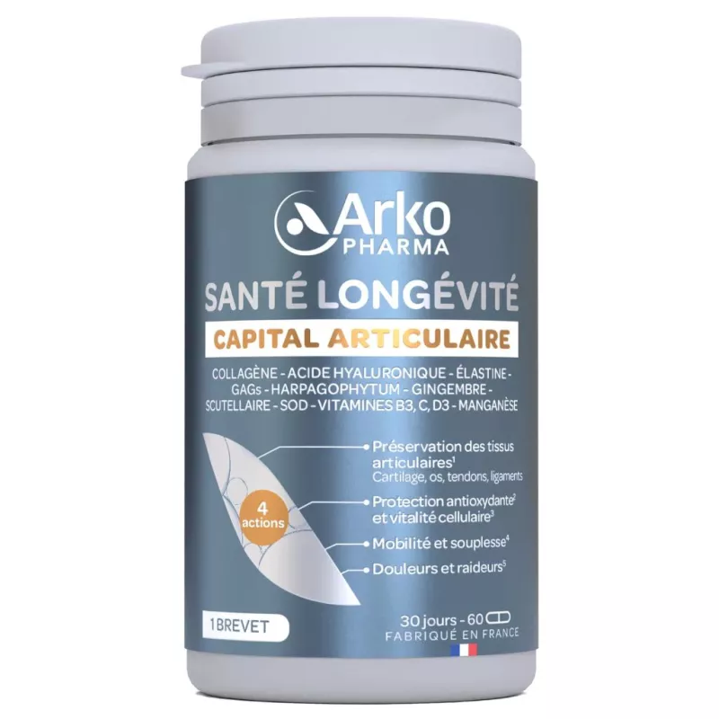 Capital articulaire Santé Longévité Arkopharma - 60 gélules