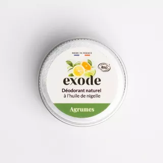 Déodorant Baume Bio Vanille - Exode 10g | Format Voyage Agrumes