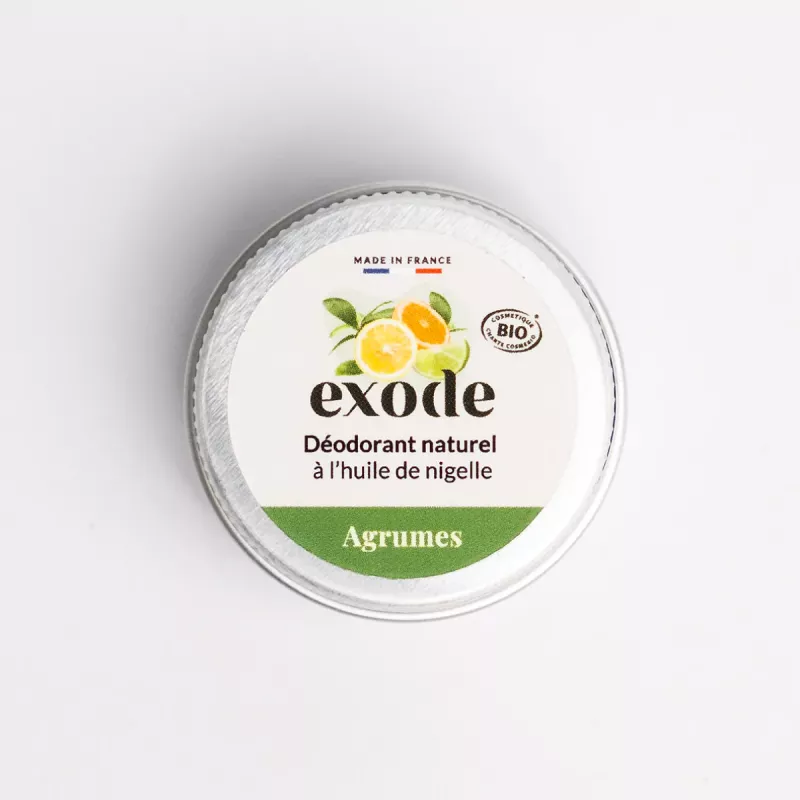 Déodorant Baume Bio Vanille - Exode 10g | Format Voyage Agrumes