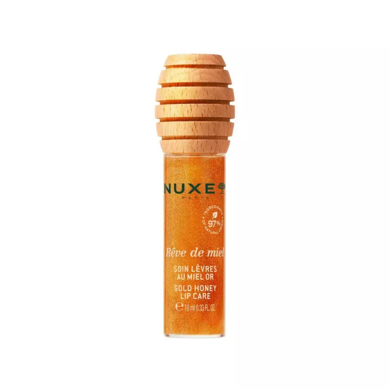Huile Nuxe Soin Lèvres Miel d'Or - Brillance & Confort Instantanés