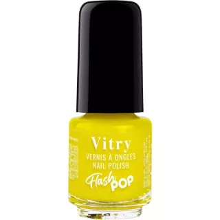 Vernis Vitry Flash Pop Jaune 4ml - Éclat Néon Ultra-Saturé