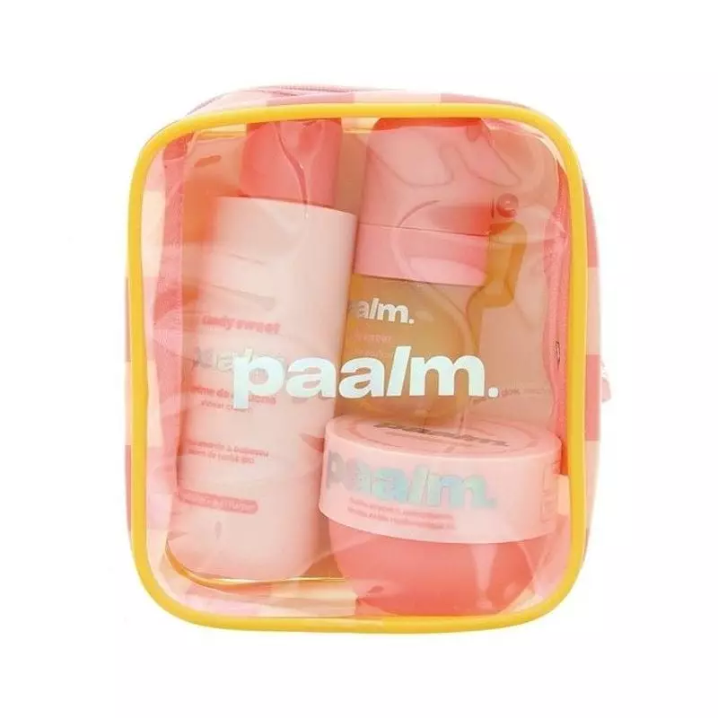 Packshot en gros plan du Set Découverte Candy Sweet mettant en valeur l'emballage pastel et les étiq
