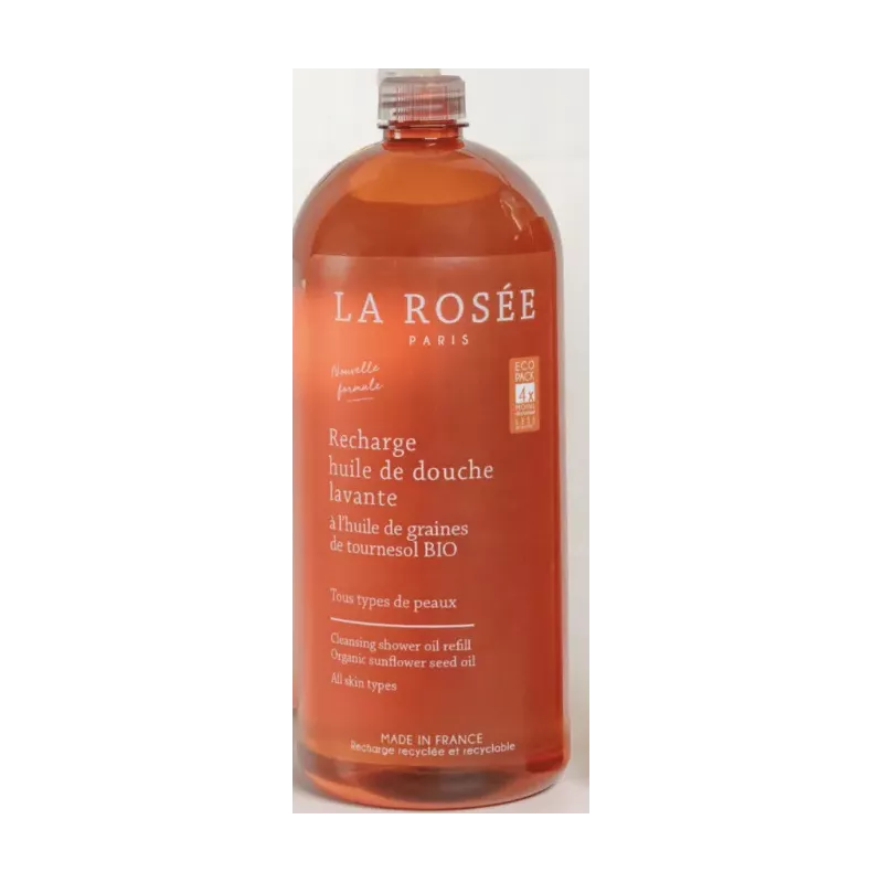 Huile Douche Lavante La Rosée - Recharge 800ml Bio & Éco-Responsable