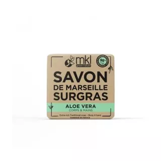 Savon de Marseille surgras à l'Aloe Vera MKL - Peaux sèches - 100g