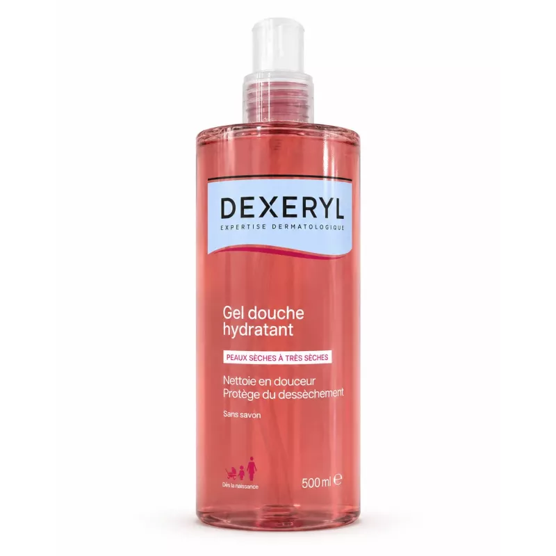Gel Douche Hydratant Dexeryl 500ml - Peau Sèche & Apaisée
