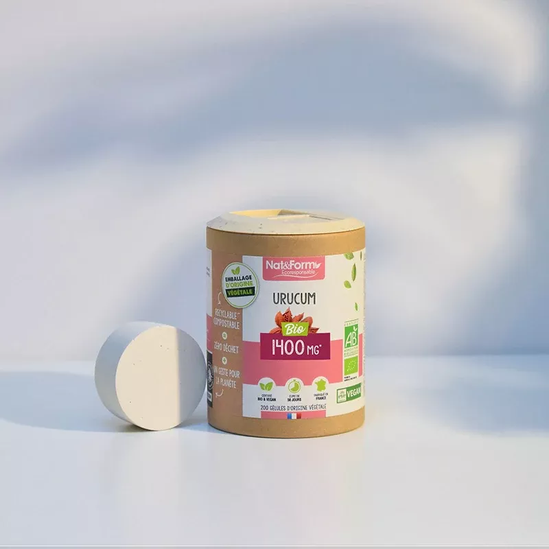 Urucum Bio Nat&Form - Anti-oxydant puissant - 200 gélules