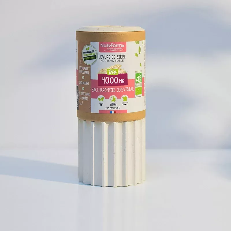 Levure de bière non revivifiable Bio Nat&Form - 200 gélules
