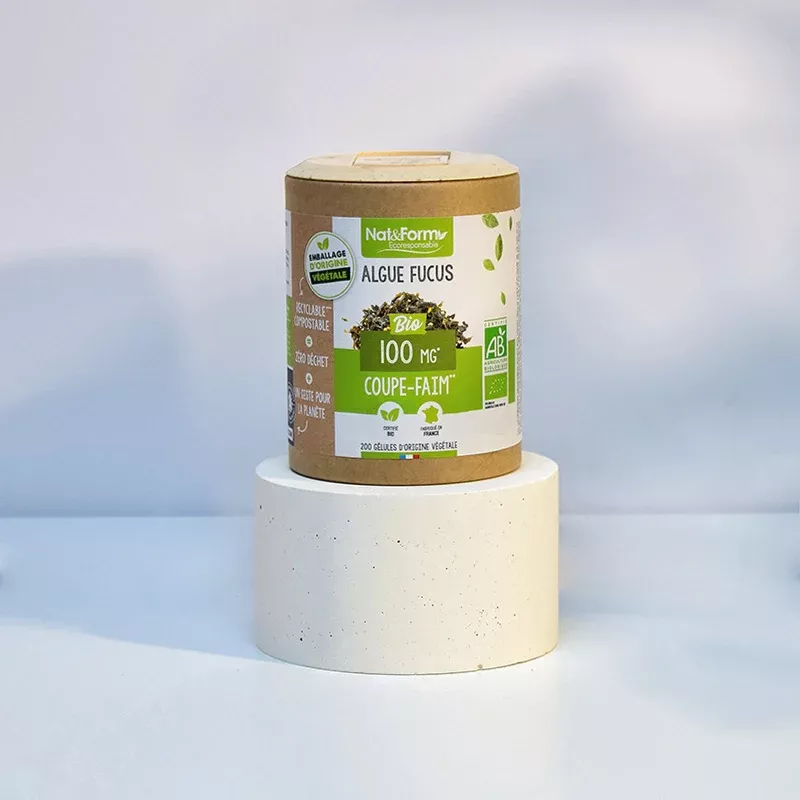 Algue fucus Bio Nat&Form - Coupe-faim - 200 gélules