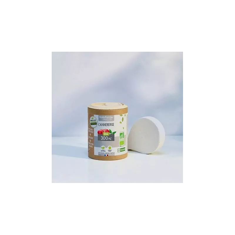 Canneberge Bio Nat&Form - Confort urinaire chez la femme - 200 gélules