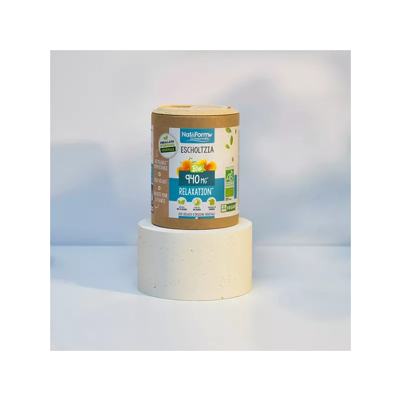 Escholtzia Bio Nat&Form - Relaxation - 200 gélules