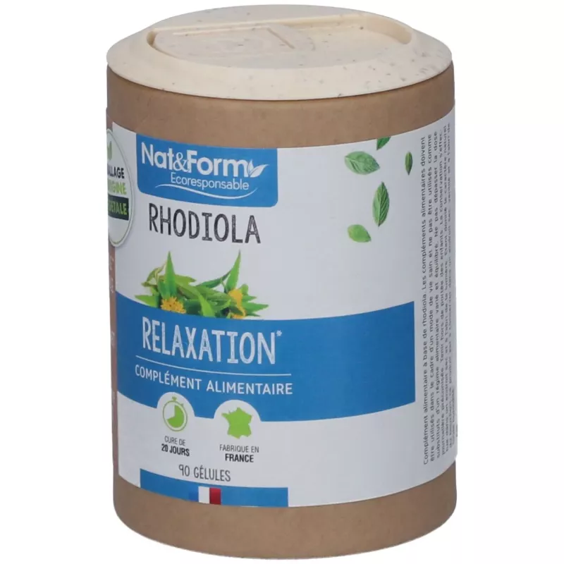Rhodiola Bio Nat&Form - Stress et détente - 90 gélules