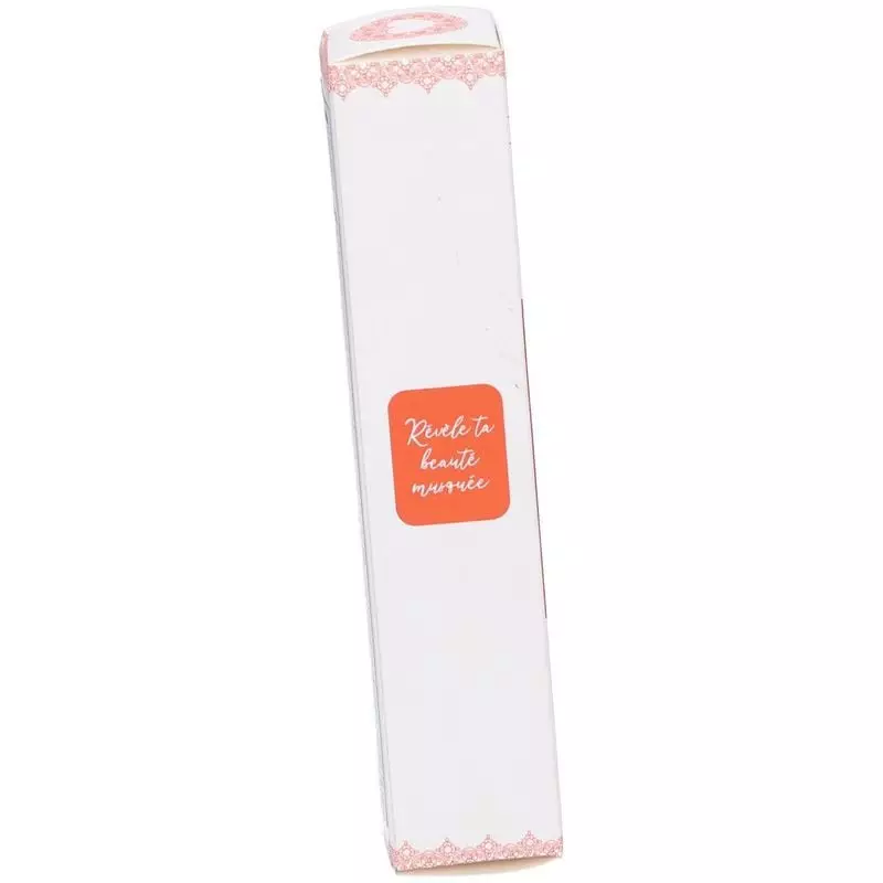 Gel Musc Intime Hot Peach appliqué via un distributeur pompe, mettant en avant la facilité d'utilisa