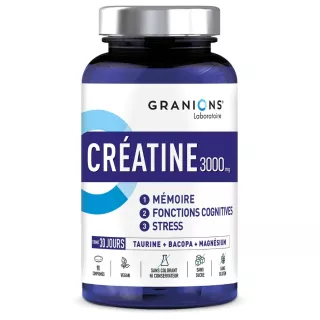 Créatine Monohydrate 3000mg Granions - Efforts physiques intenses - 180 gélules