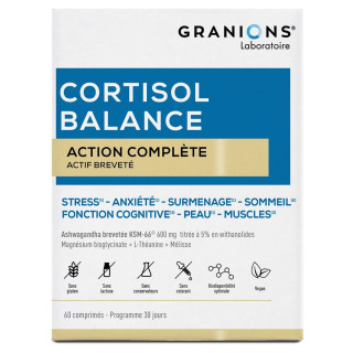 Complexe Cortisol Balance Granions - Gestion du stress quotidien - 60 comprimés