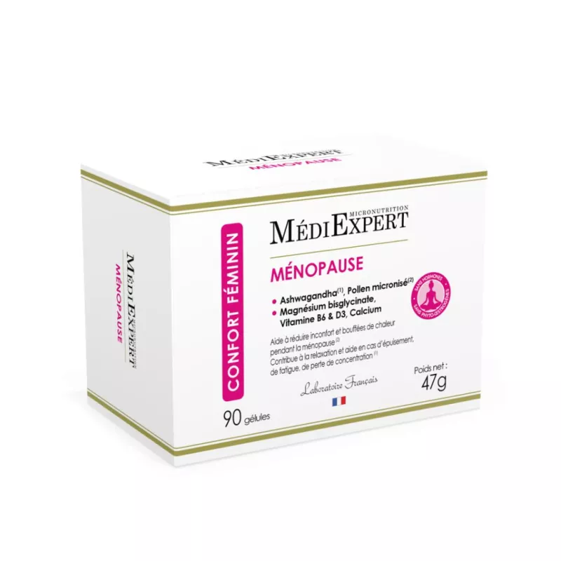 Ménopause MédiExpert Médiprix - Confort féminin - 90 gélules