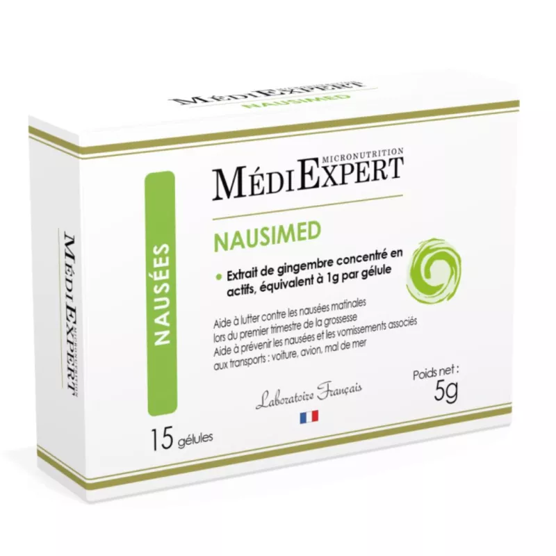 Nausimed MédiExpert Médiprix - Confort digestif & nausées - 15 gélules