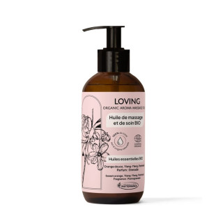 Huile de massage à l'orange douce, patchouli & ylang-ylang Loving Phytofrance - Détente et bien-etre - 250ml