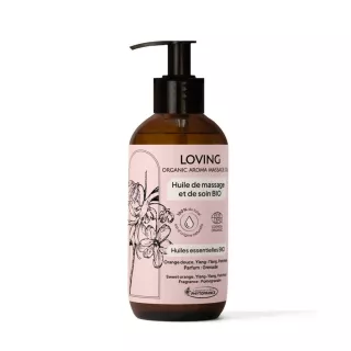 Huile de massage à l'orange douce, patchouli & ylang-ylang Loving Phytofrance - Détente et bien-etre - 500ml