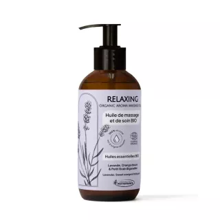Huile de massage à la lavande, orange douce & petitgrain Relaxing Phytofrance - Détente et bien-être - Bidon de 5L
