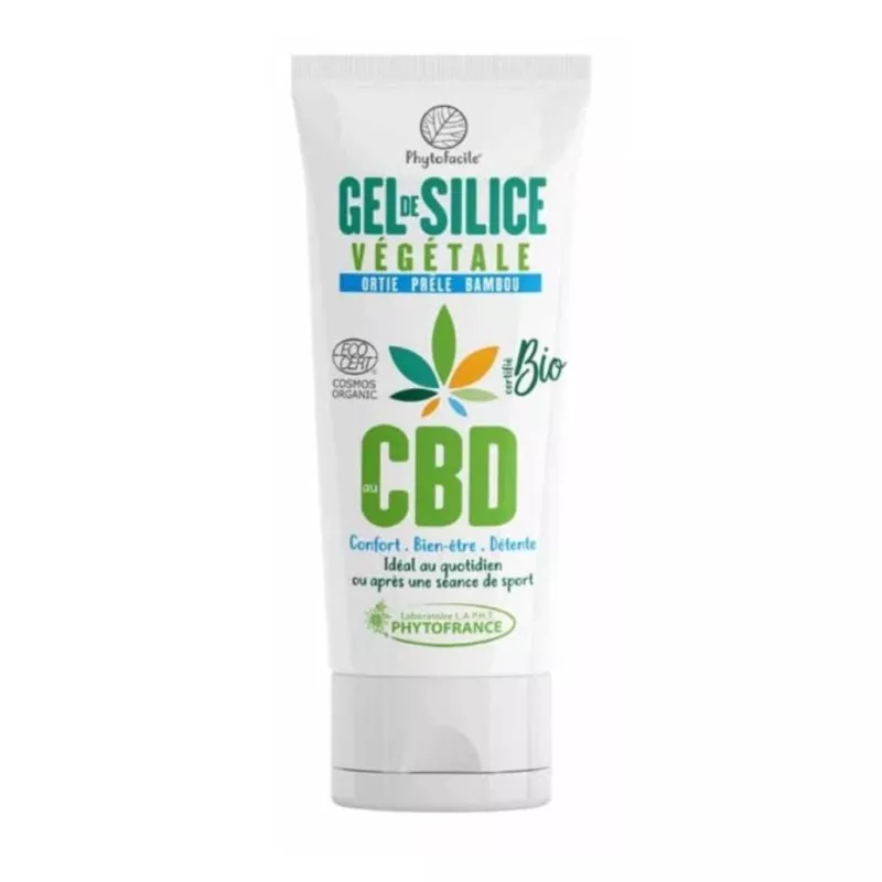 Gel cutané de silice végétale Bio CBD Phytofrance - Confort, bien-être & détente - 80ml