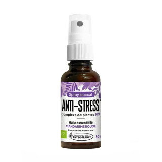 Spray buccal anti-stress Bio à l'ashwagandha & rhodiole Phytofrance- 30ml